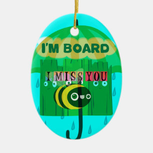 Décoration En Céramique Chérie, Tu Me Manques Tant