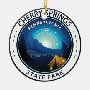 Décoration En Céramique Cherry Springs State Park Pennsylvania Badge