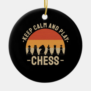 Décoration En Céramique Chess - Keep Calm And Play Chess