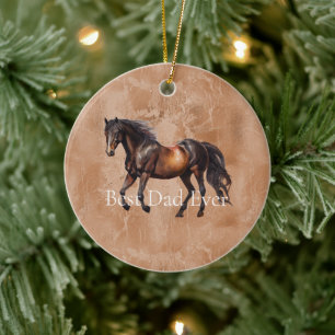 Décoration En Céramique Cheval Brown occidental