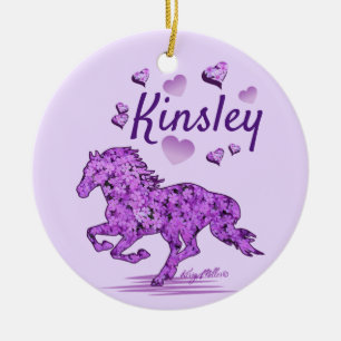 Décoration En Céramique Cheval Girl, Cheval Ornament en céramique