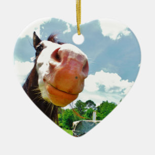 Décoration En Céramique Cheval souriant