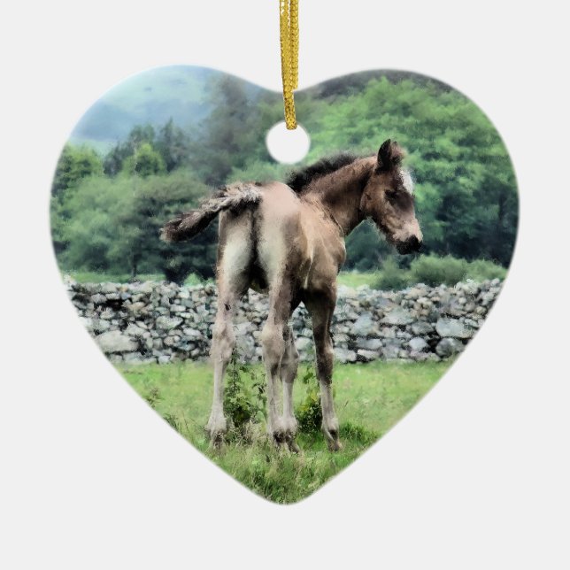 DÉCORATION EN CÉRAMIQUE CHEVAUX (Devant)