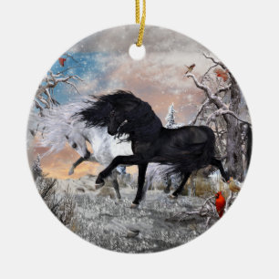 Décoration En Céramique Chevaux de Noël 2022, ver2 recto