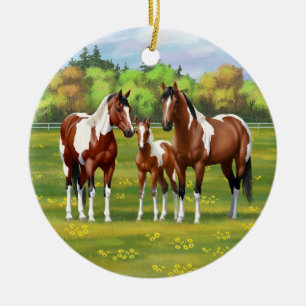 Décoration En Céramique Chevaux Du Quartier De Peinture De Baie Pinto En P