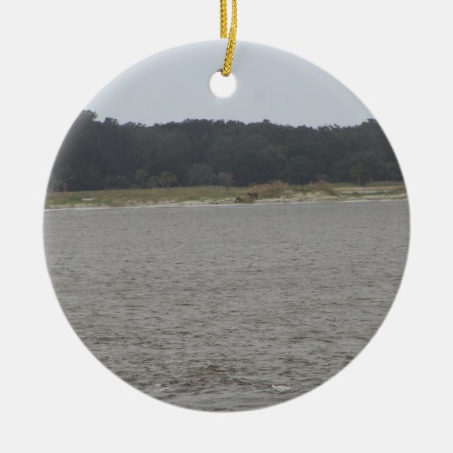 Décoration En Céramique Chevaux sauvages (Devant)