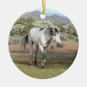 Décoration En Céramique Chevaux sauvages, faune, Arizona, cheval