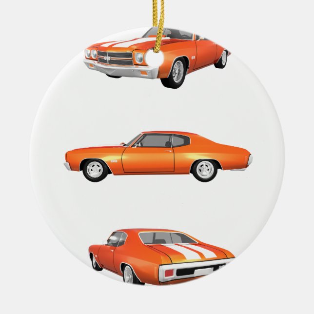 Décoration En Céramique Chevelle 1970 solides solubles : (Devant)