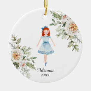Décoration En Céramique Cheveux rouges Personnalisé Nutcracker ornament G