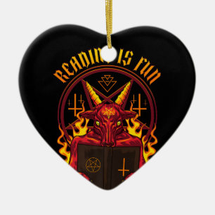 Décoration En Céramique Chèvre Satanique Pagan Premium