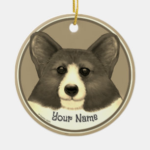 Décoration En Céramique chien Corgi gallois