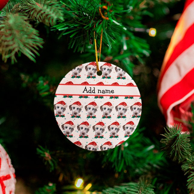 Décoration En Céramique Chien dalmate race Noël (Créateur téléchargé)