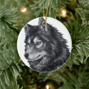 Décoration En Céramique Chien de Balto