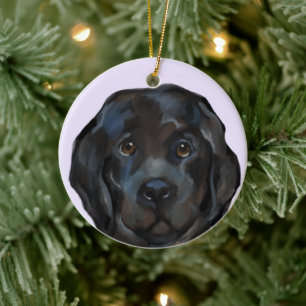 Décoration En Céramique Chien de Terre-Neuve