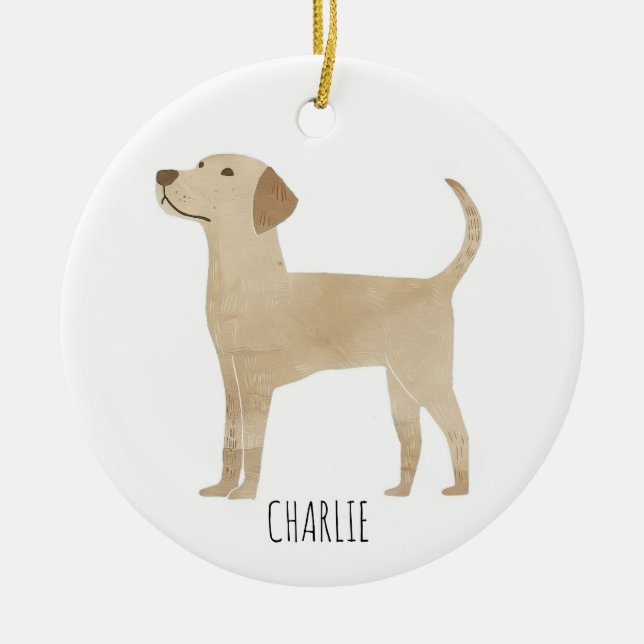 Décoration En Céramique Chien du Labrador (Devant)