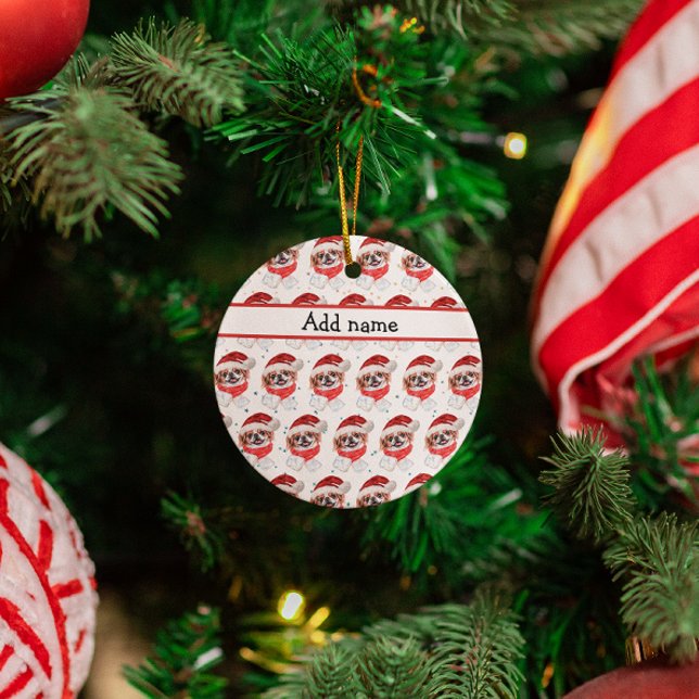 Décoration En Céramique Chien japonais race Étoiles de Noël (Créateur téléchargé)