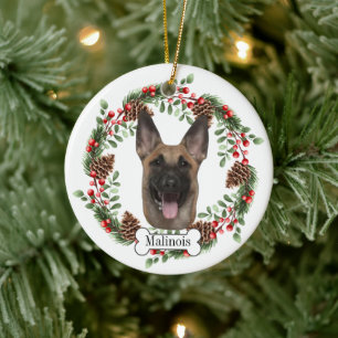 Décoration En Céramique Chien malinois belge