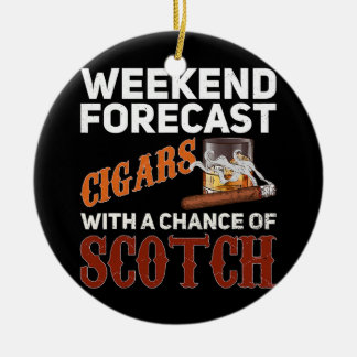 Décoration En Céramique Chiffre De Prévision De Fin De Semaine Et Whiskey
