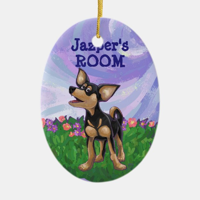 Décoration En Céramique Chihuahua Cadeaux et accessoires (Devant)