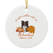 Chihuahua Hygge d'automne