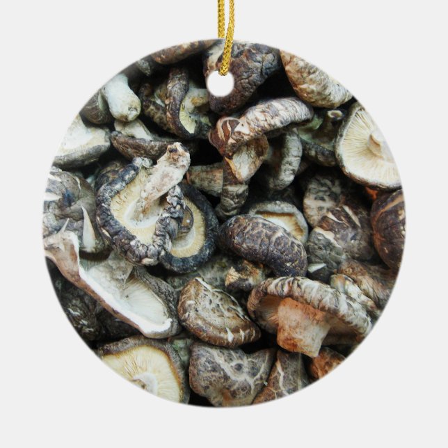 Décoration En Céramique Chiitake Musrooms (Devant)