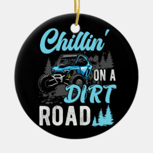 Décoration En Céramique Chillin' Sur Un Chemin Dirt Utv Utilitaire Véhicul