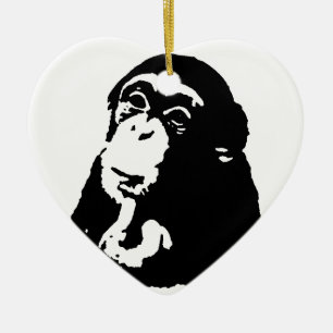 Décoration En Céramique Chimpanzé Pop Art Thinking