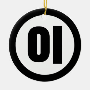 Décoration En Céramique Chine coréenne Numéro 2 Deux 이