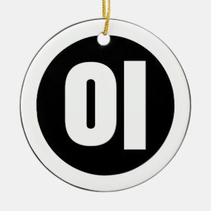 Décoration En Céramique Chine coréenne Numéro 2 Deux 이