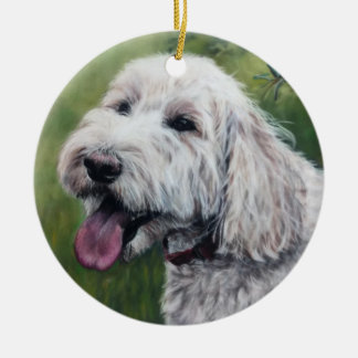 Décoration En Céramique Chiot blanc Goldendoodle