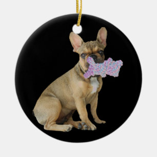 Décoration En Céramique Chiot Bouledogue Français