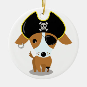 Décoration En Céramique Chiot de pirate