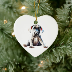 Décoration En Céramique Chiots Great Dane Personnalisés