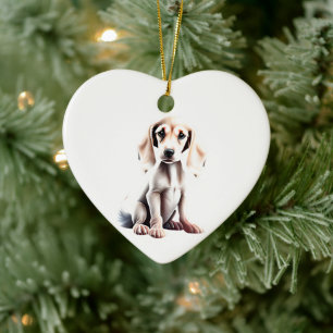 Décoration En Céramique Chiots Saluki Personnalisés