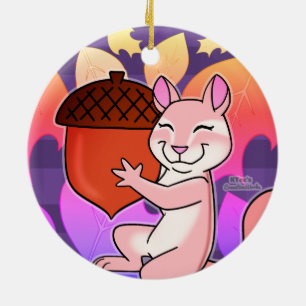 Décoration En Céramique Chipmunk joyeux -