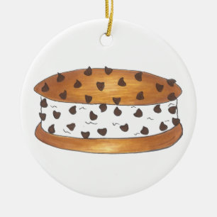 Décoration En Céramique Chipwich Chocolat Chip Cookie Sandwich à la crème