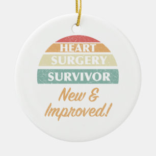 Décoration En Céramique Chirurgie cardiaque Survivor Humour