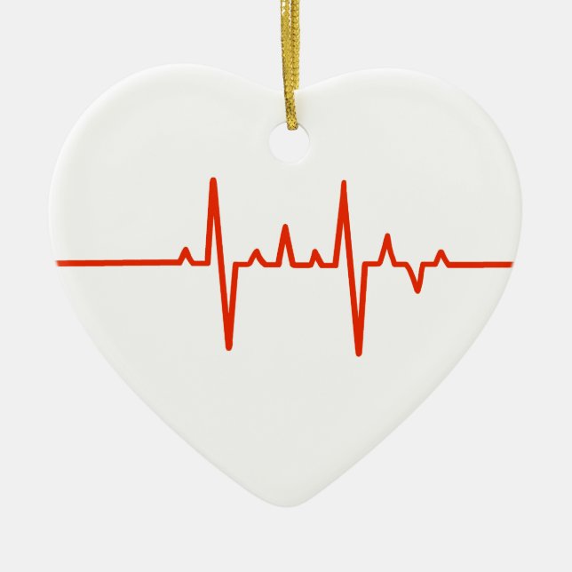 Décoration En Céramique Chirurgien cardiaque Docteur Ornament de Noël (Devant)