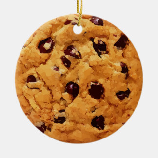 Décoration En Céramique Chocolat Chip Cookie Noël personnalisé