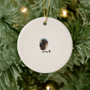 Décoration En Céramique Chocolat mignon Labrador Chien - Bailey Cadeau p