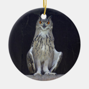 Décoration En Céramique Chouette à grande corne