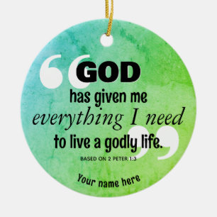 Décoration En Céramique Christian Affirmation TOUT CE DONT J'AI BESOIN Cit