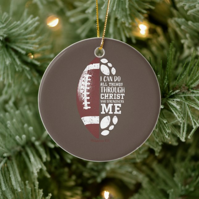 Décoration En Céramique Christian Football Cadeaux Ados Garçons Enfants Ho (Arbre)