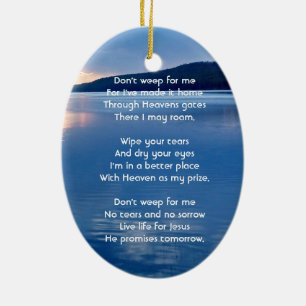 Décoration En Céramique Christian Memorial Photo Lac Sunrise Nature