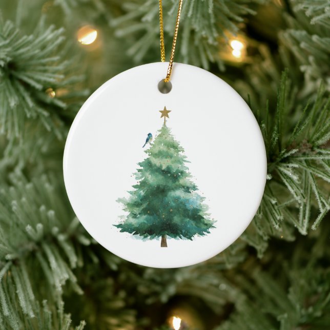 Décoration En Céramique Christmas Ceramic Ornament (Arbre)