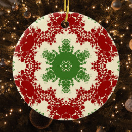 Décoration En Céramique Christmas Dot Mandala