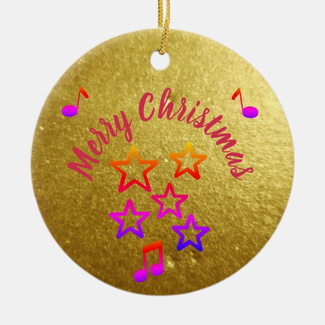 Décoration En Céramique Christmas in Music (Devant)