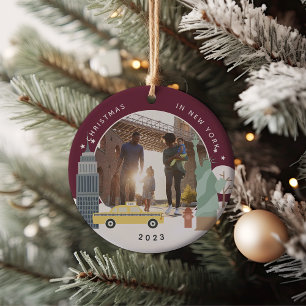 Décoration En Céramique Christmas in New York Keepsake Photo