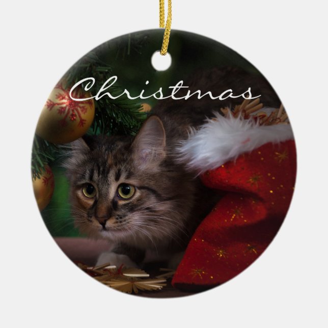 Décoration En Céramique Christmas Kitty (Devant)