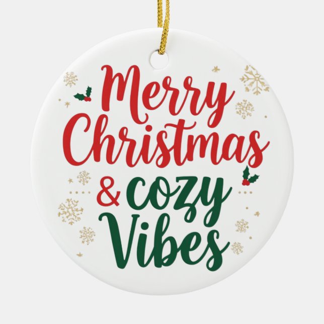 Décoration En Céramique Christmas Ornament,Festive Holiday Tree Decoration (Devant)